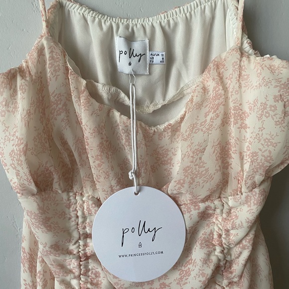 NWT Princess Polly Ivy Hollow Floral Ruched Dress - Picture 11 of 11